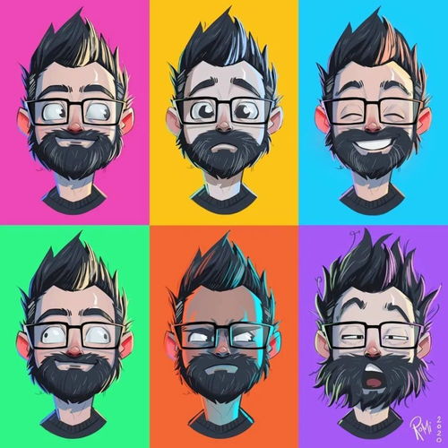 Romi Tempest 用夸张表情赋予动漫角色灵魂的插画魔法